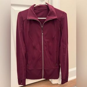 Lululemon jacket, wine color, Size 6